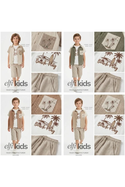 6-9 ГОДА мальчик Рубашка шорты костюм