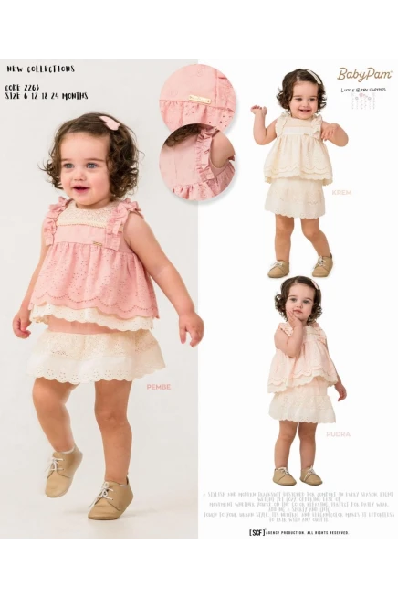 6-24 شهر فتاة بلوزة طقم شرط