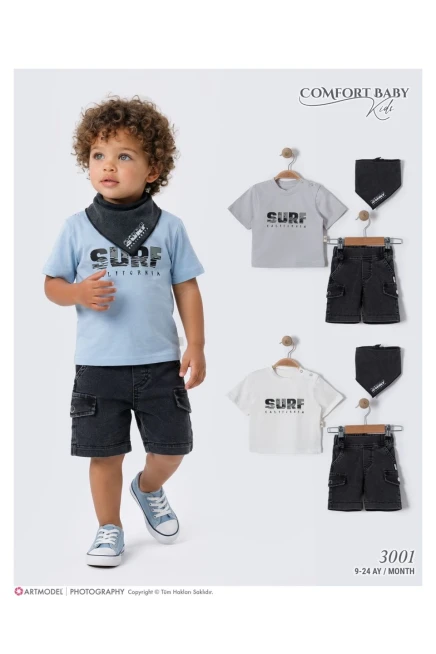 Tişörtlü Şort Takım