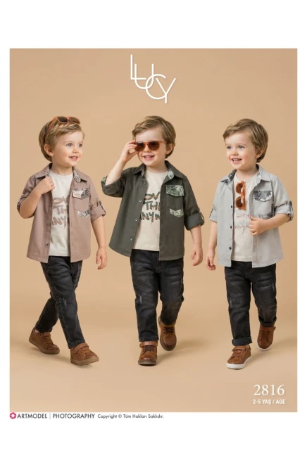 2-5 سنة صبي بدله قميص مع سروال