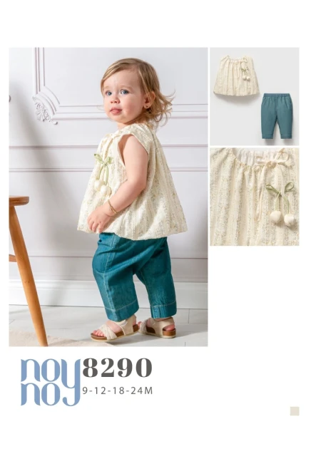 9-24 месяц девочка  блузка  с брюками комплект