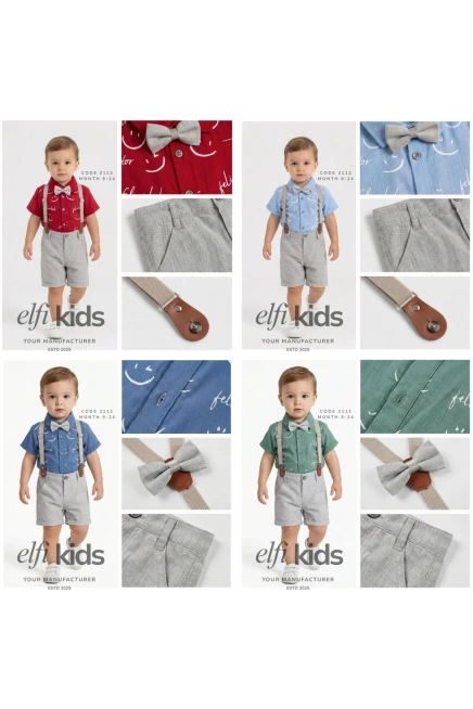 Gömlekli Şort Takım