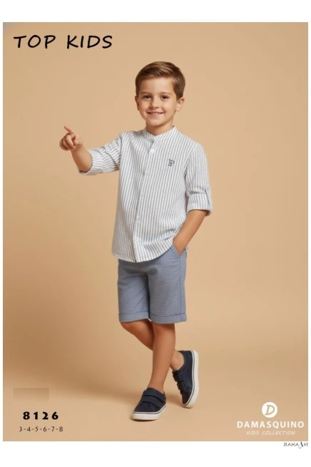 3-8 سنة صبي بدله قميص مع شورت