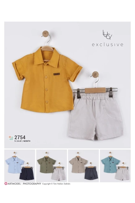 9-24 месяц мальчик Рубашка шорты костюм