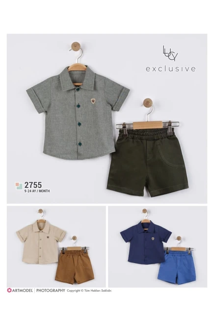 9-24 شهر صبي بدله قميص مع شورت