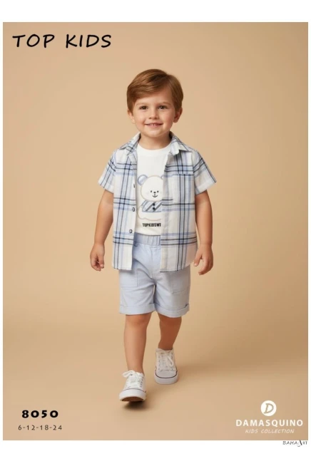 6-24 شهر صبي بدله قميص مع شورت