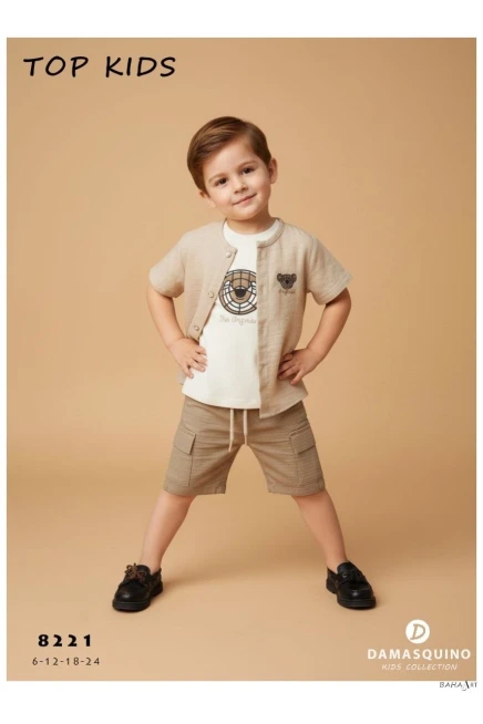 6-24 شهر صبي بدله قميص مع شورت