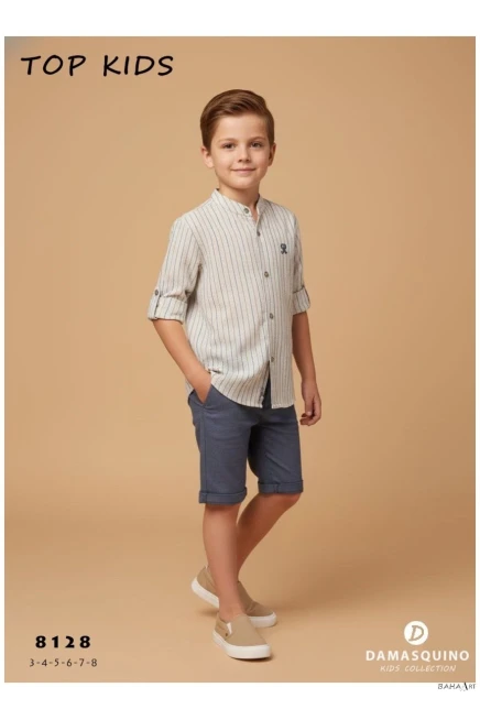 3-8 سنة صبي بدله قميص مع شورت