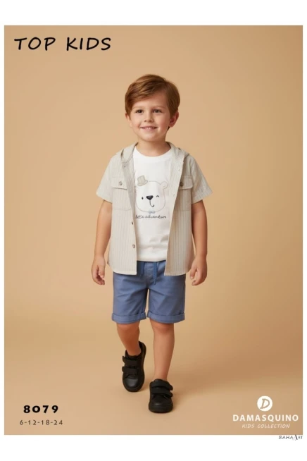 6-24 شهر صبي بدله قميص مع شورت