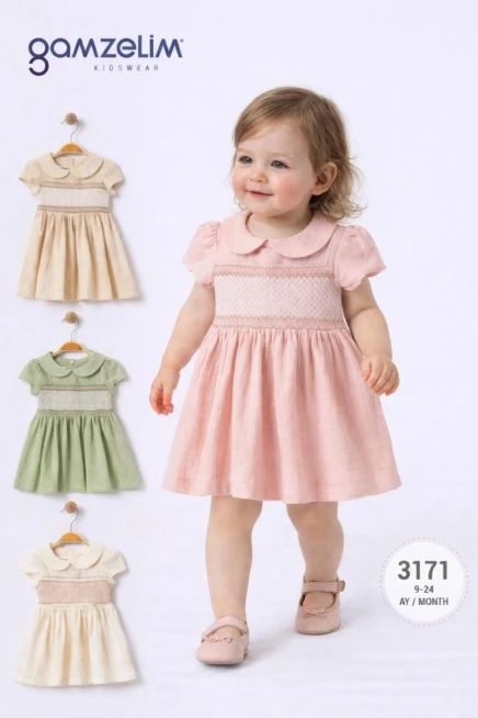 Kısa Kollu Müslin Elbise