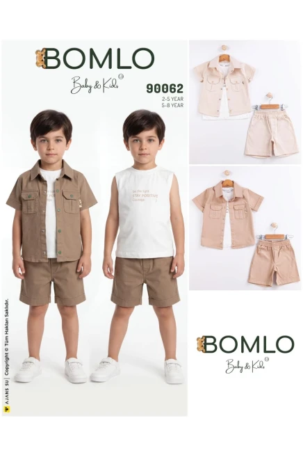 2-5 سنة صبي بدله قميص مع شورت