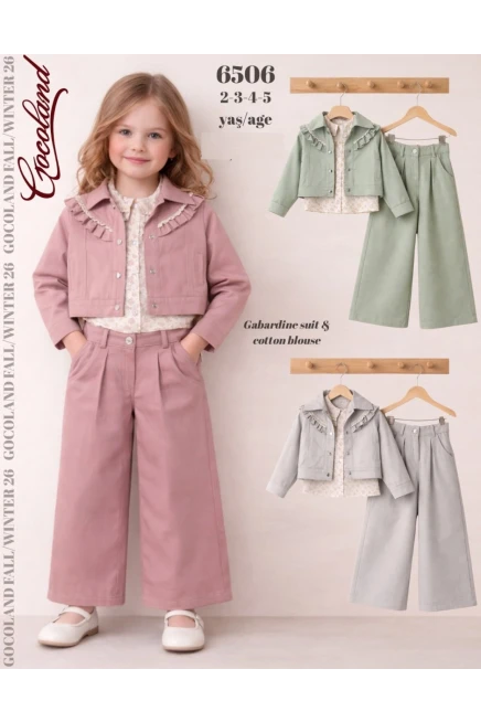 2-5 سنة فتاة بدله ستره مع سروال