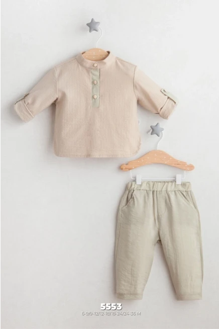 3-18 شهر صبي بدله قميص مع سروال