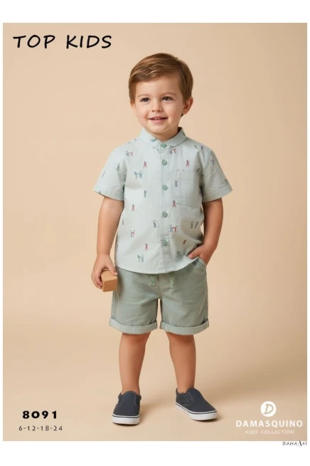 6-24 شهر صبي بدله قميص مع شورت