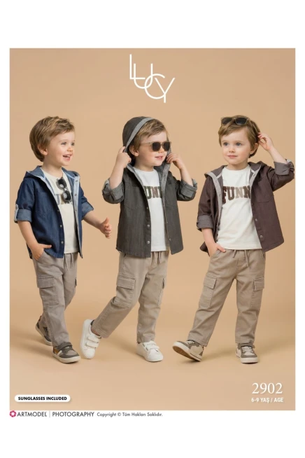 6-9 سنة صبي بدله قميص مع سروال