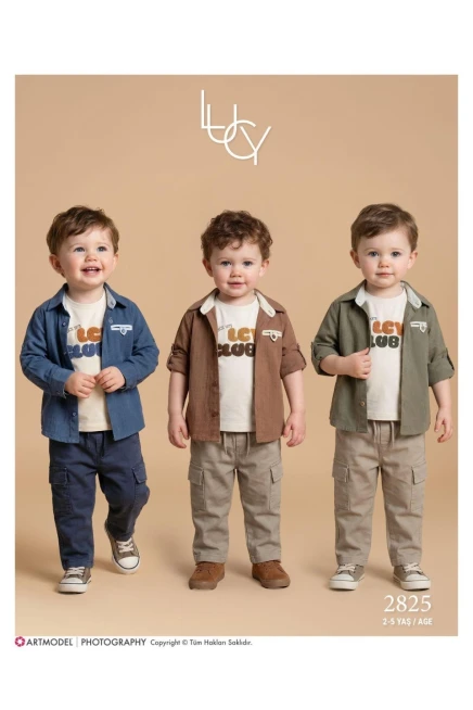 2-5 سنة صبي بدله قميص مع شورت