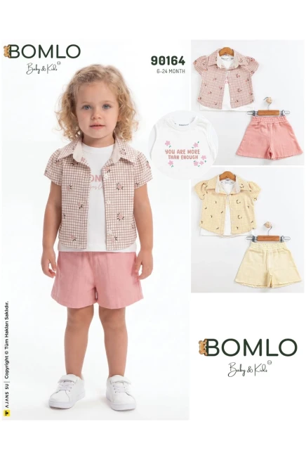 6-24 شهر فتاة بدله قميص مع شورت