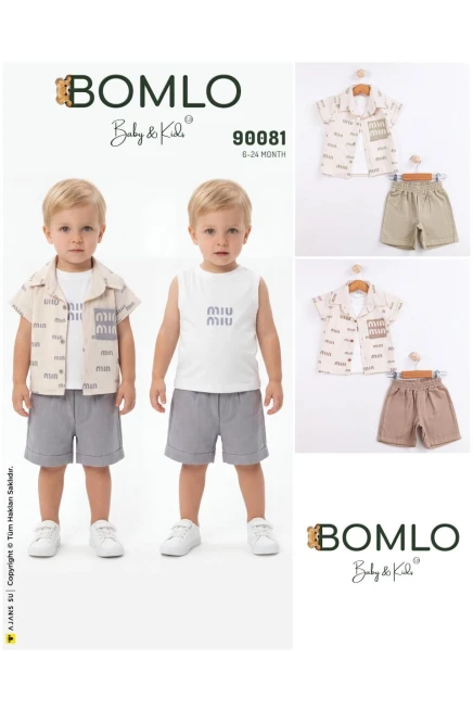 6-24 شهر صبي بدله قميص مع شورت