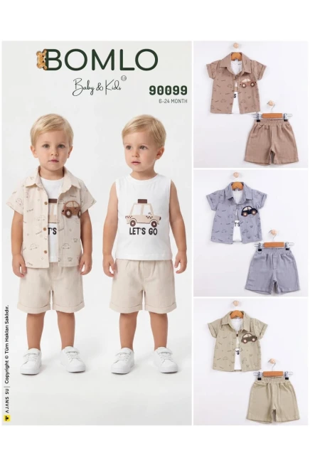 6-24 شهر صبي بدله قميص مع شورت