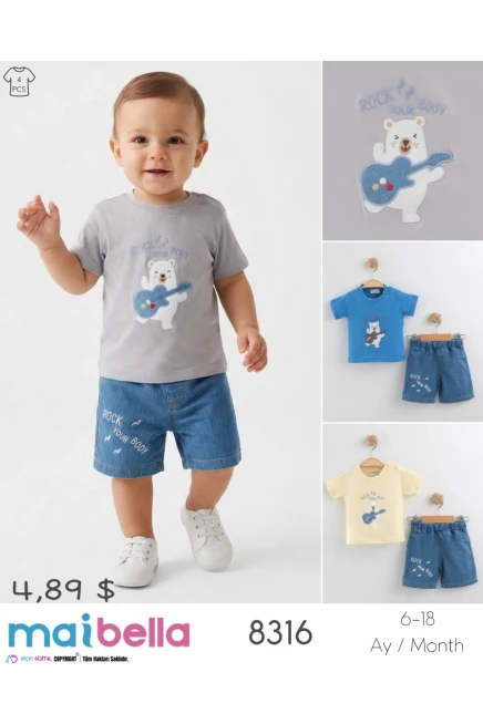 Tişörtlü Şort Takım