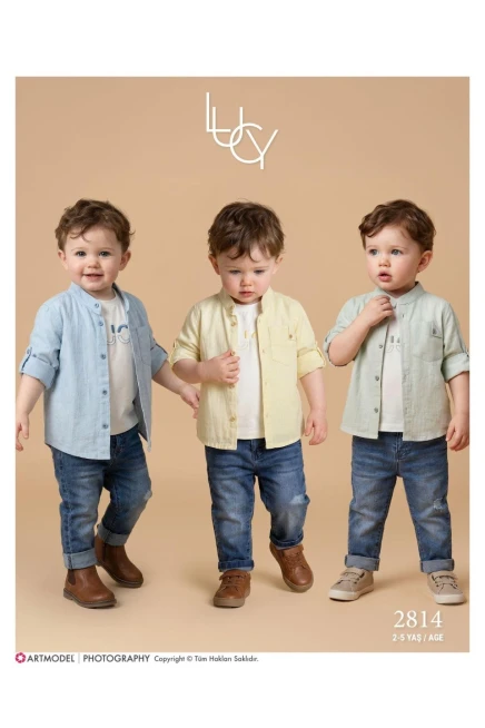 2-5 سنة صبي بدله قميص مع سروال