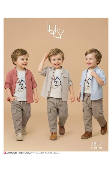 2-5 سنة صبي بدله قميص مع سروال