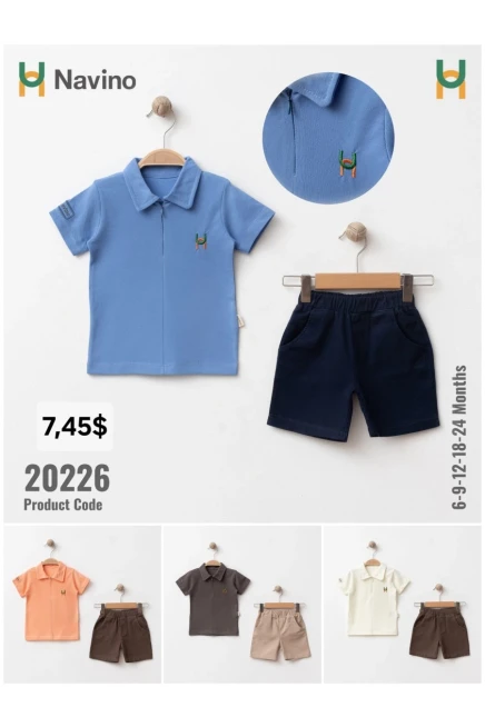 6-24 شهر صبي بدله تيشرت مع شورت