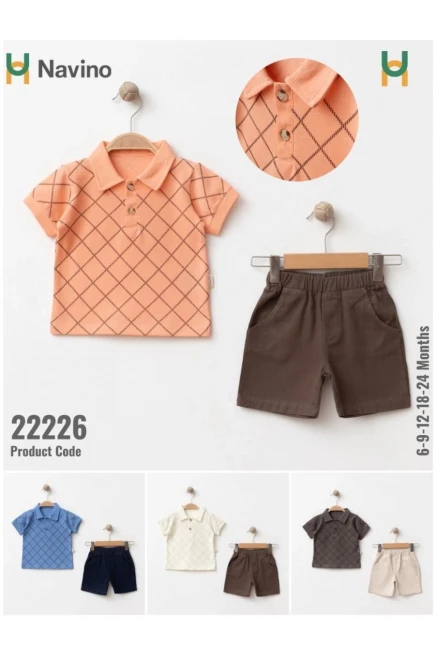 6-24 شهر صبي بدله تيشرت مع شورت