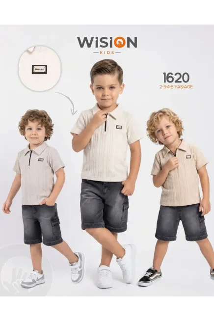 2-5 YEAR Boy SHORTS SET WITH T-SHIRT