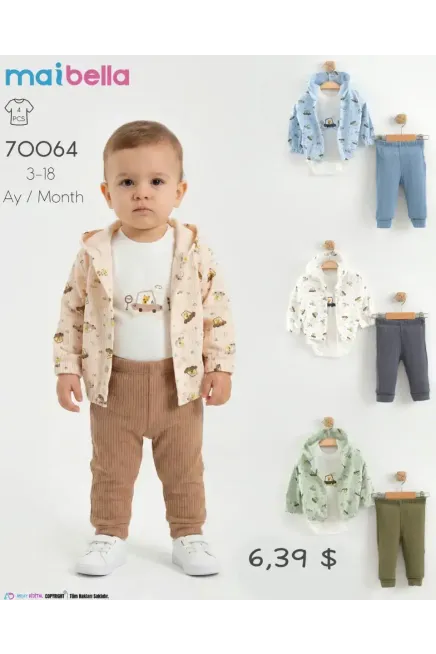 Hırkalı Sweatshırtli Pantolon Takım