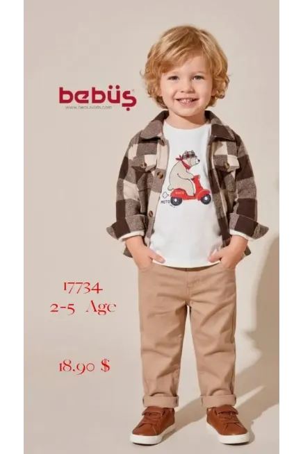 2-5 سنة صبي بدله ستره مع سروال