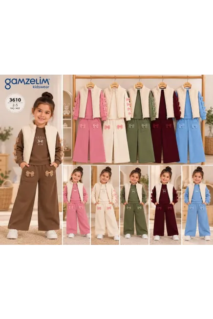2-5 سنة فتاة بدله جيله مع سروال