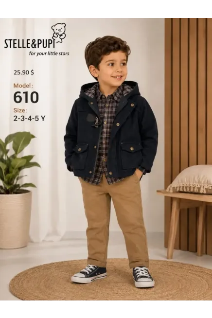 2-5 سنة صبي بدله ستره مع سروال