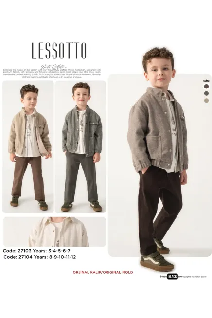 3-7 YEAR Boy PANT SUIT WITH JACKET