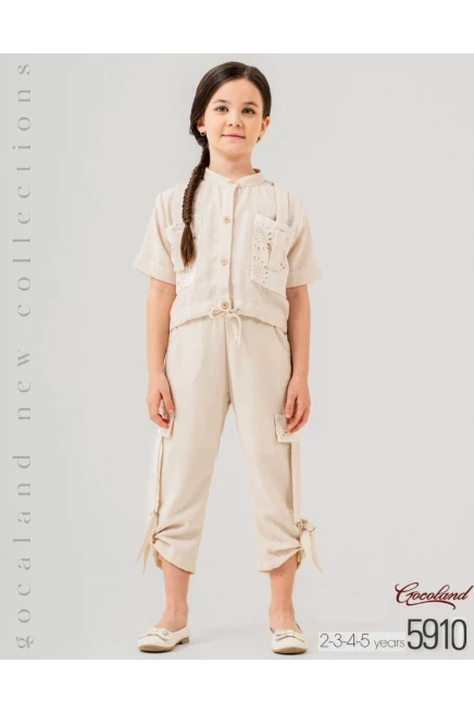 2-5 سنة فتاة طقم بنطلون مع تي شيرت