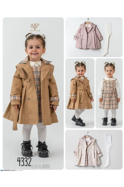 2-5 سنة فتاة بدله ستره مع سروال