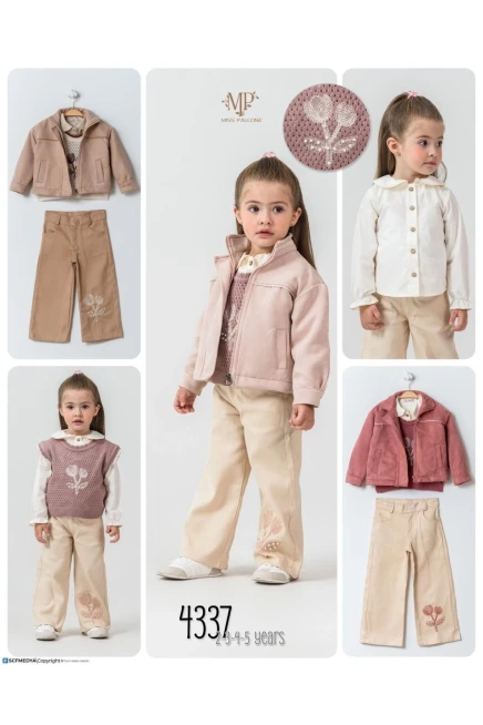 2-5 سنة فتاة بدله ستره مع سروال