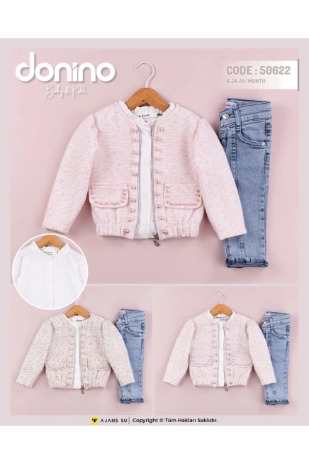 6-24 شهر فتاة بدله ستره مع سروال