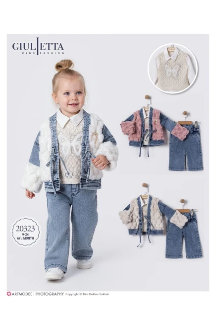 9-24 شهر فتاة بدله ستره مع سروال