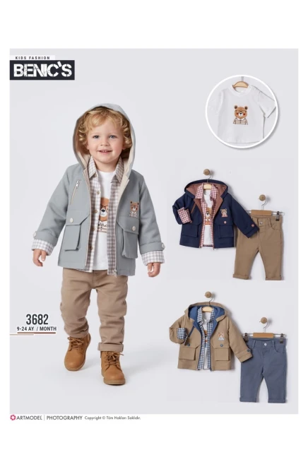 9-24 شهر صبي بدله ستره مع سروال