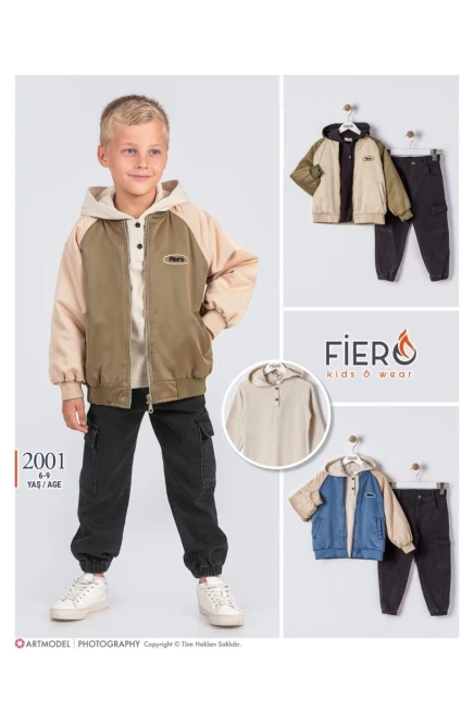 6-9 سنة صبي بدله ستره مع سروال