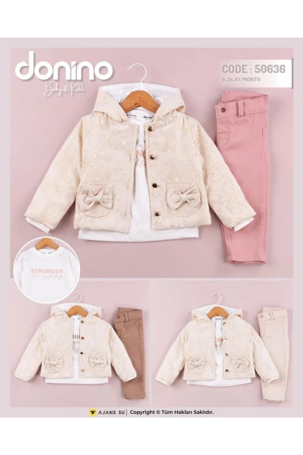 6-24 شهر فتاة بدله ستره مع سروال