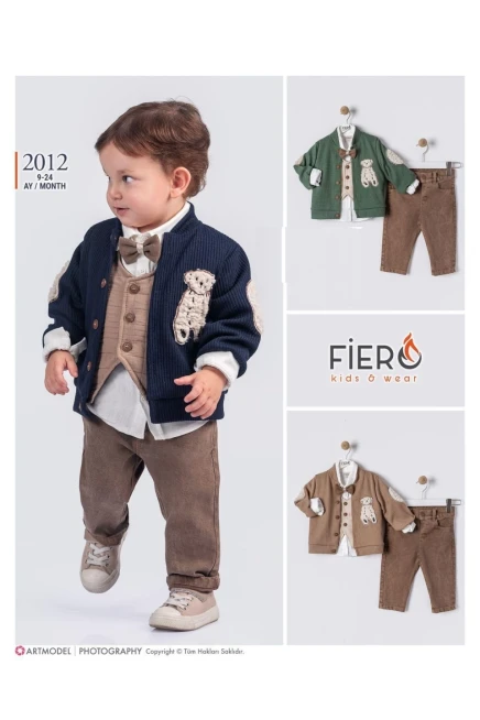 9-24 شهر صبي بدله ستره مع سروال