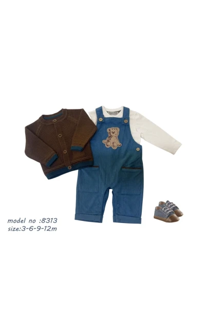 3-12 شهر صبي ستره كارديجان مع سروال