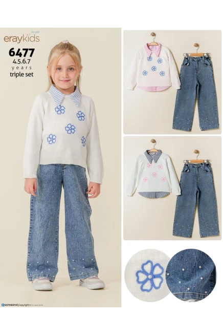 Kazaklı Gömlekli Pantolonlu Takım