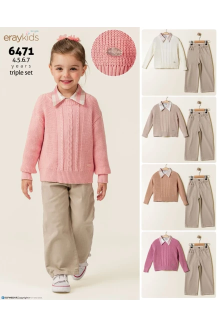 Kazaklı Gömlekli Pantolonlu Takım