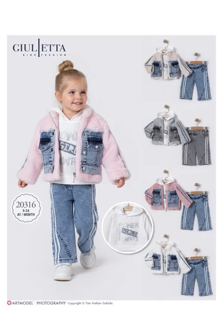 9-24 شهر فتاة بدله ستره مع سروال