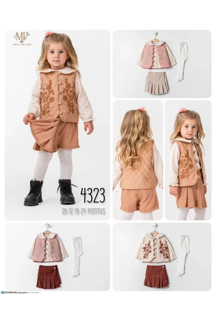 9-24 شهر فتاة بدله جيله مع شورت