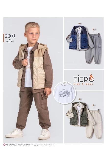 6-9 سنة صبي بدله جيله مع سروال