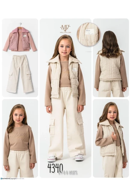 6-9 سنة فتاة بدله جيله مع سروال